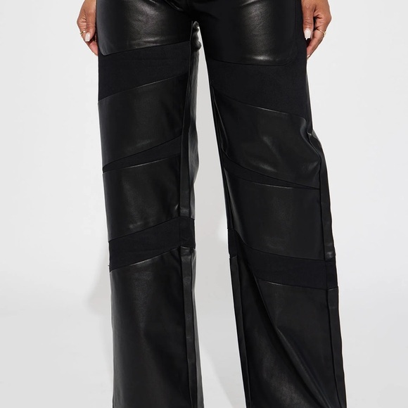 FAUX LEATHER PANTS - Picture 3 of 6